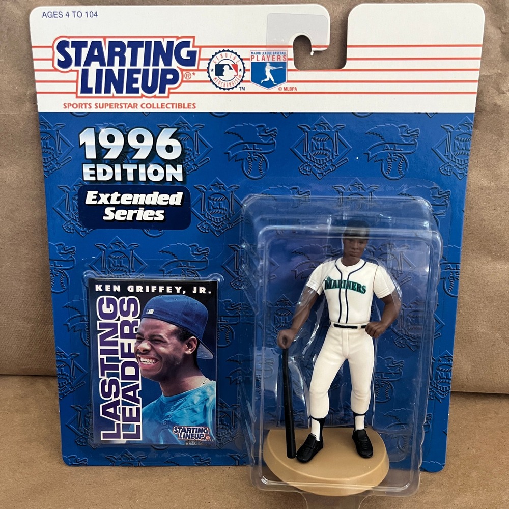 Kenner Starting Lineup 1996 Ken Griffey Jr Seattle Mariners Extended Series MOC